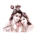 "Radha Krishna Vignette" T-Shirt